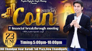 PROPHET BAJINDER SINGH MINISTRY 23 JUNE SUNDAY EVENING CHURCH NEW CHANDIGARH MEETING LIVE [upl. by Redan179]