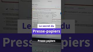 Le secret du Pressepapiers Windows  Booster vos copiercoller avec Windows  V 🏆🏆 windows shorts [upl. by Maher]