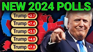 TRUMP SURGES Leads In ALL 7 Swing States 2024 Election Map Projection [upl. by Attikin451]