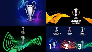 UEFA Champions League Europa League and Europa Conference League Draw [upl. by Nosneh]