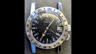 Glycine Airman Vintage Watch Service 1970 [upl. by Johnson188]