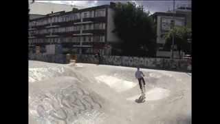 Penny Farthing  in a London bmx stunts skate park [upl. by Assenay]