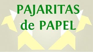 Cómo hacer pajaritas de papel paso a paso [upl. by Giraud]