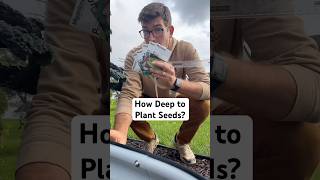 SIMPLE Way to Know How Deep to Plant Seeds gardening garden gardeningtips shorts [upl. by Nauht164]