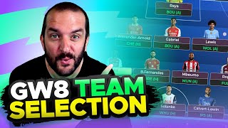 FPL TEAM SELECTION  GAMEWEEK 8  Fantasy Premier League Tips 202425 [upl. by Verbenia]