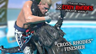 “Cross Rhodes” Finishing Move Showcase  Cody Rhodes Operator Bundle  WWE x COD MW3 Season 5 [upl. by Wash]