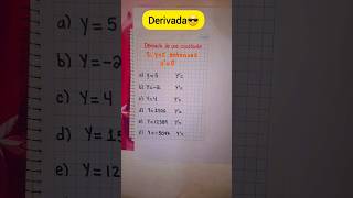 😎Derivada de una constante matematica matemáticas matematicas short derivadas derivatives [upl. by Gerkman]