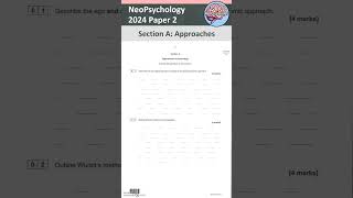 AQA Alevel Psychology 2024 Paper 2 Approaches [upl. by Euqinotna]