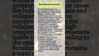 What is Sonoluminescence [upl. by Einahteb141]