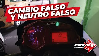 AKT CR4  solución al CAMBIO FANTASMA o NEUTRO FALSO en esta MOTO [upl. by Eadie]