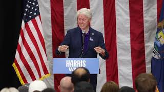 Bill Clinton addresses Israel–Hamas war at Kamala Harris rally in Michigan [upl. by Pen]