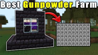 Best Gunpowder Farm for Minecraft Bedrock 120 MCPE  Xbox  PS4 [upl. by Donelu531]