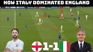 Tactical Analysis  England 1  1 Italy  How Mancini won the Euros [upl. by Witherspoon]