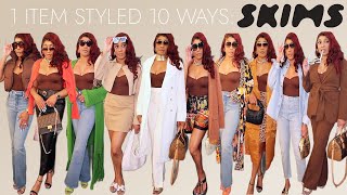 SKIMS EDITION  1 ITEM STYLED 10 WAYS  MS GIN [upl. by Anawait930]