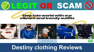 Destiny clothing Reviews  Oct 2024 Beware of Scam Watch Now [upl. by Anahsor150]