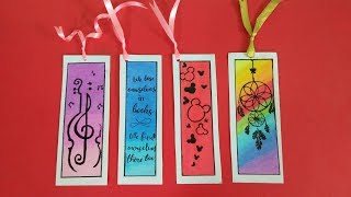 DIY BOOKMARKS With Oil Pastels  Easy Bookmark Tutorial with Oil Pastels [upl. by Ainehta]