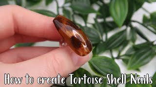 How to create Tortoise Shell Nails with Gel [upl. by Llertnac]