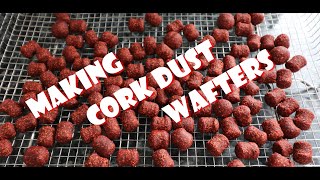 MAKING CORK DUST WAFTERS [upl. by Hardner]