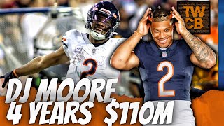 CHICAGO BEARS BREAKING NEWS   Bears Extend DJ Moore 4 Year 110M [upl. by Enileuqkcaj884]