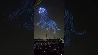 Mysore dussehra drone light show 2024  Bannimantap ground mysore [upl. by Eleinad]