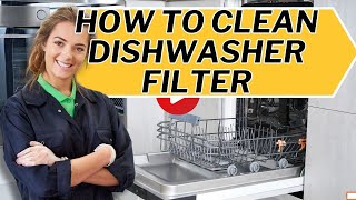 how to clean dishwasher machine filter [upl. by Adnawaj]