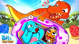 OMG Trex Is Coming😱 A Day in Dinosaur World 🦖  Rbit Adventure  Kids Cartoon  Rbit Channel [upl. by Pucida]