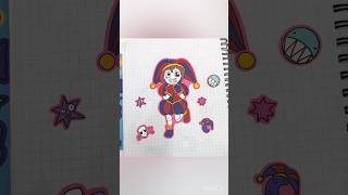 The amazing DIGITAL CIRCUS 🤡 Sticker Book ASMR Decorating Collection digitalcircus [upl. by Iruyas]