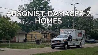 Arsonist damaged 2 homes [upl. by Oker]