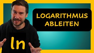 Logarithmusfunktion mit Kettenregel ableiten einfaches Beispiel [upl. by Elrak]