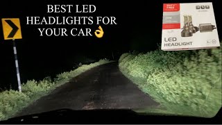 BEST LED HEADLIGHTS FOR YOUR CAR  LED HEADLIGHT UPGRADE ON MARUTI SUZUKI SWIFT [upl. by Ahsilaf5]