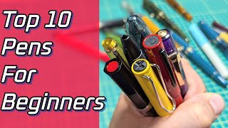 TOP 10 Best Beginner Fountain Pens On A BUDGET  All Under 35 [upl. by Lura907]