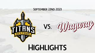 HIGHLIGHTS  Neepawa Titans  Waywayseecappo Wolverines  Sept 22 2023 [upl. by Gardol]