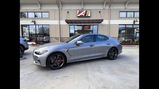 2020 Genesis G70 Prestige in Savile Silver over Black WRed Contrast Stitching SOLD [upl. by Gannie]