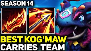 RANK 1 BEST KOGMAW IN THE WORLD CARRIES HIS TEAM  League of Legends [upl. by Hahnert]