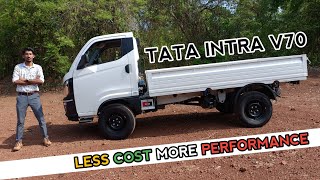 Tata Intra V70 Pickup Truck Detail Review Beingmandywheels [upl. by Vergos]