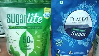 Sugarlite Blended Sugar vs Diabeat Diabetic Sugar [upl. by Rabbaj]