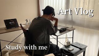 【ArtVlog】Japanese Illustrators Art Practice Routine [upl. by Palmore]