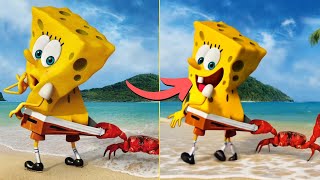 Luma Dream Machine Image to Video AI FNAF Luma AI Animatronics Dance to Sponge Bob Music [upl. by Tavy]