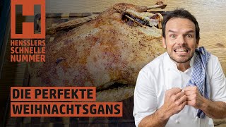 Schnelles Die perfekte Weihnachtsgans Rezept von Steffen Henssler [upl. by Atterehs]