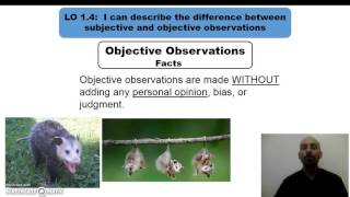 Comparing subjective observations and objective observations [upl. by Ecnav]