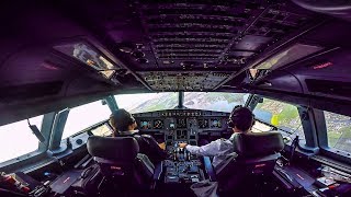 FULL COCKPIT VIEW Airbus A320200  Landing at Amsterdam Schiphol Airport [upl. by Akenit583]