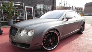 2011 BENTLEY CONTINENTAL GT WITH CUSTOM 22 INCH STAGGERED WHEELS amp TIRES [upl. by Andrey]