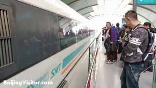 Shanghai Maglev Train Ride  Pudong Airport to Shanghai amp Back [upl. by Turnheim583]