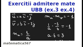 Exercitiile 3 si 4 admitere UBB 2023 [upl. by Rephotsirhc]