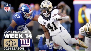 New Orleans Saints vs New York Giants  2024 Week 14 Game Highlights [upl. by Ahsii536]