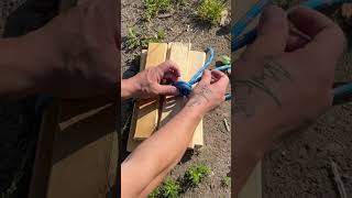 Very Useful Knot for bundling firewood knot knots rope ideas diy tricks tips [upl. by Ellenyl]