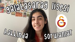 GALATASARAY LİSESİ HAKKINDA 🤍 Taban Puanı Ortam Fransızca… [upl. by Artemas]