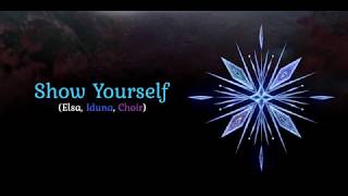 Show Yourself  Frozen 2 Instrumental Karaoke with Iduna and Choir [upl. by Nnalorac]