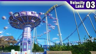 Velocity Lake ep 3  Chairswing amp Intamin Coaster Station  Planet Coaster [upl. by Kurzawa798]