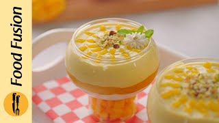 Mango Cream Recipe By Food Fusion [upl. by Anuqahs]